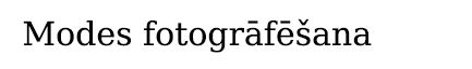 Modes fotogrāfēšana